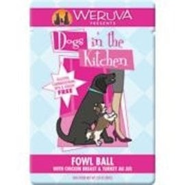 Weruva Dogs in the Kitchen Fowl Ball Grain-Free Dog Food, 2.8-oz Pouch