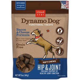 Cloud Star Cloud Star Dynamo Dog Hip & Joint Soft Chews Bacon & Cheese Dog Treats