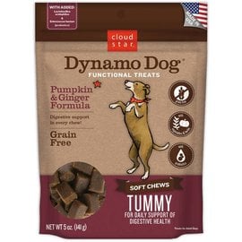 Cloud Star Cloud Star Dynamo Dog Tummy Pumpkin & Ginger Dog Treats 5-oz Bag